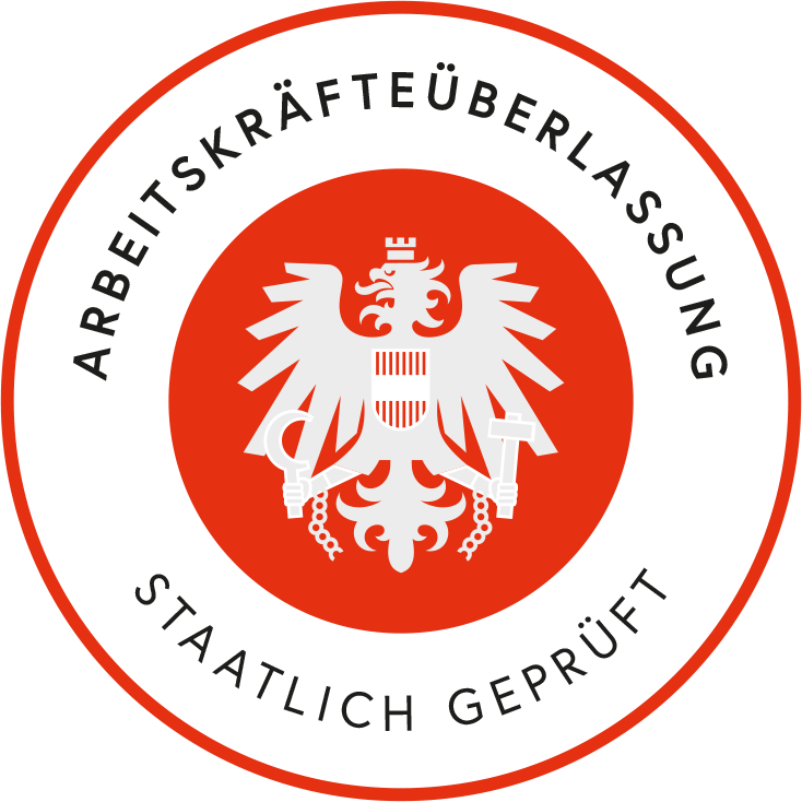 Gütesiegel staatlich geprüft — Arbeitskräfteüberlassung